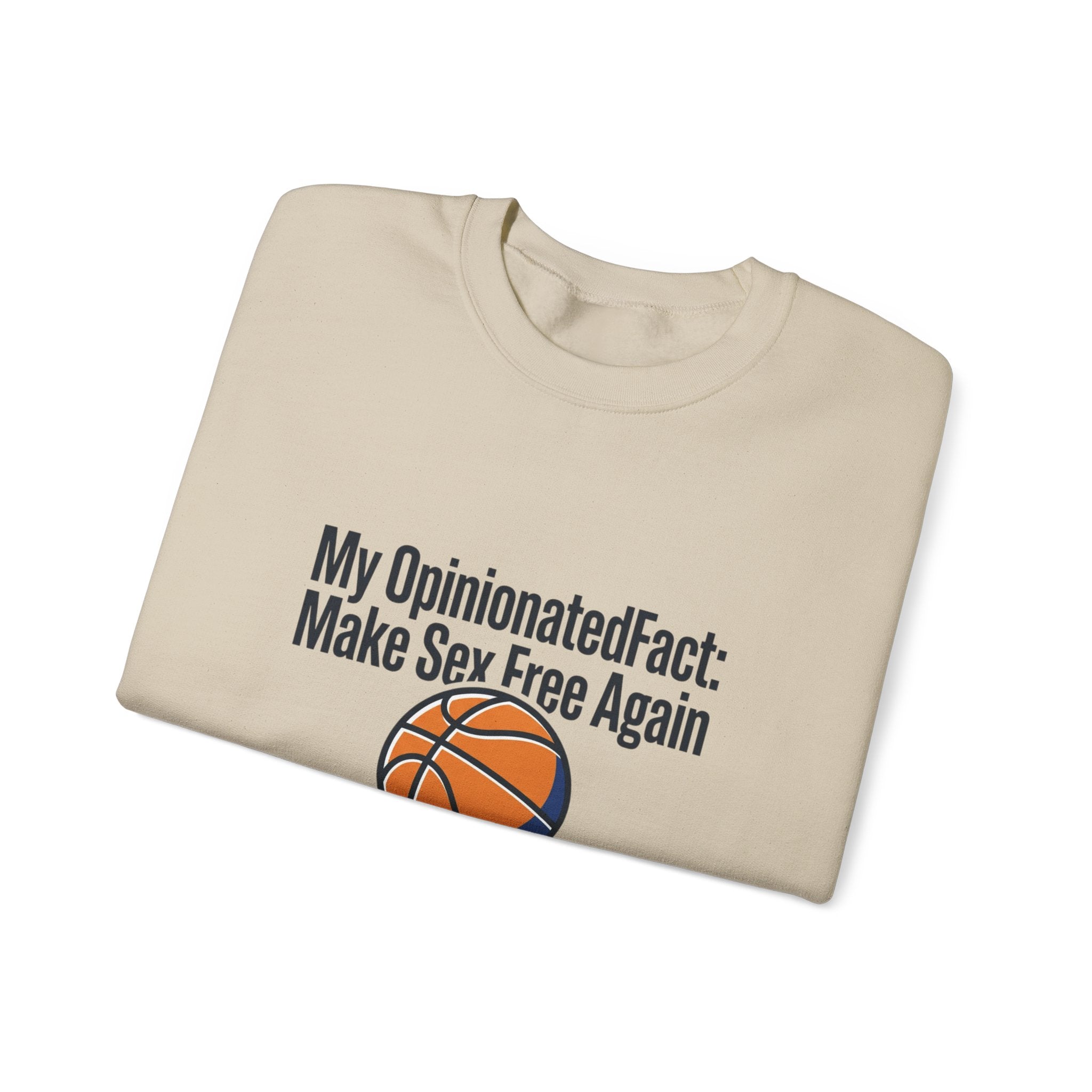 City Basketball Varsity Crewneck Sweatshirt | Retro Block Letters, Streetwear