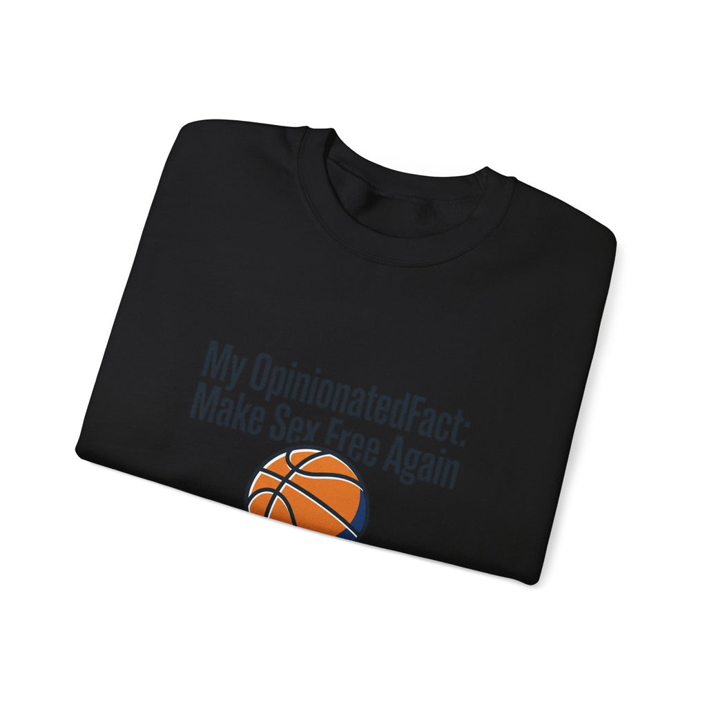 City Basketball Varsity Crewneck Sweatshirt | Retro Block Letters, Streetwear