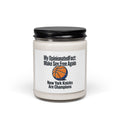 City Basketball Varsity Candle | Soy 9oz, Collegiate Retro Block Letters