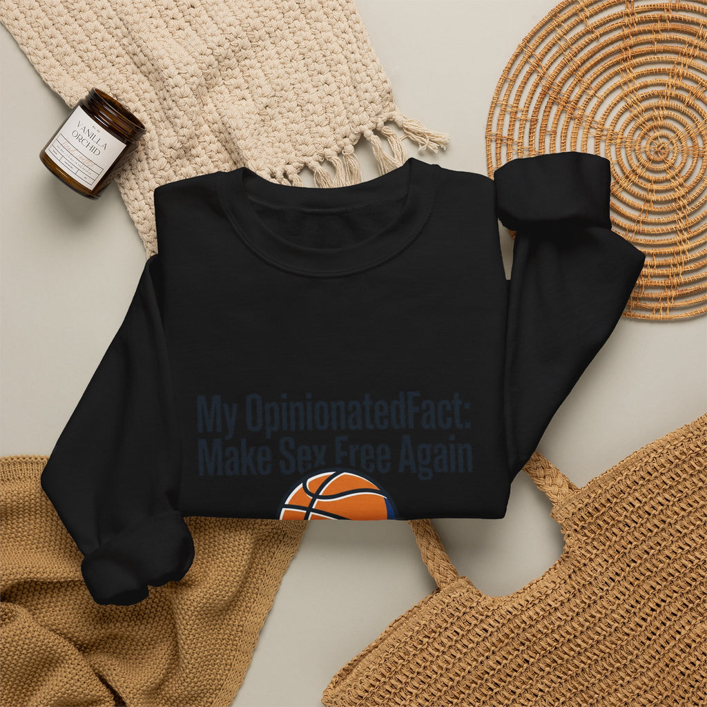 City Basketball Varsity Crewneck Sweatshirt | Retro Block Letters, Streetwear