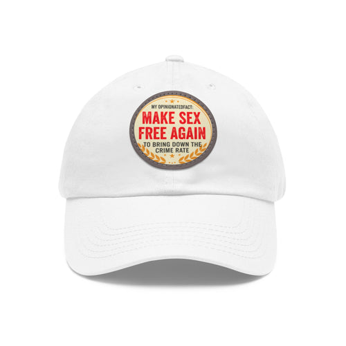 Copy of Dad Hat with Leather Patch (Round)