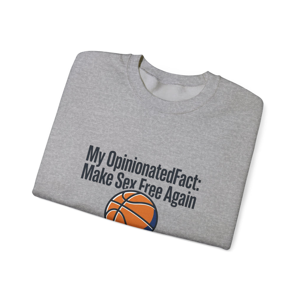 City Basketball Varsity Crewneck Sweatshirt | Retro Block Letters, Streetwear