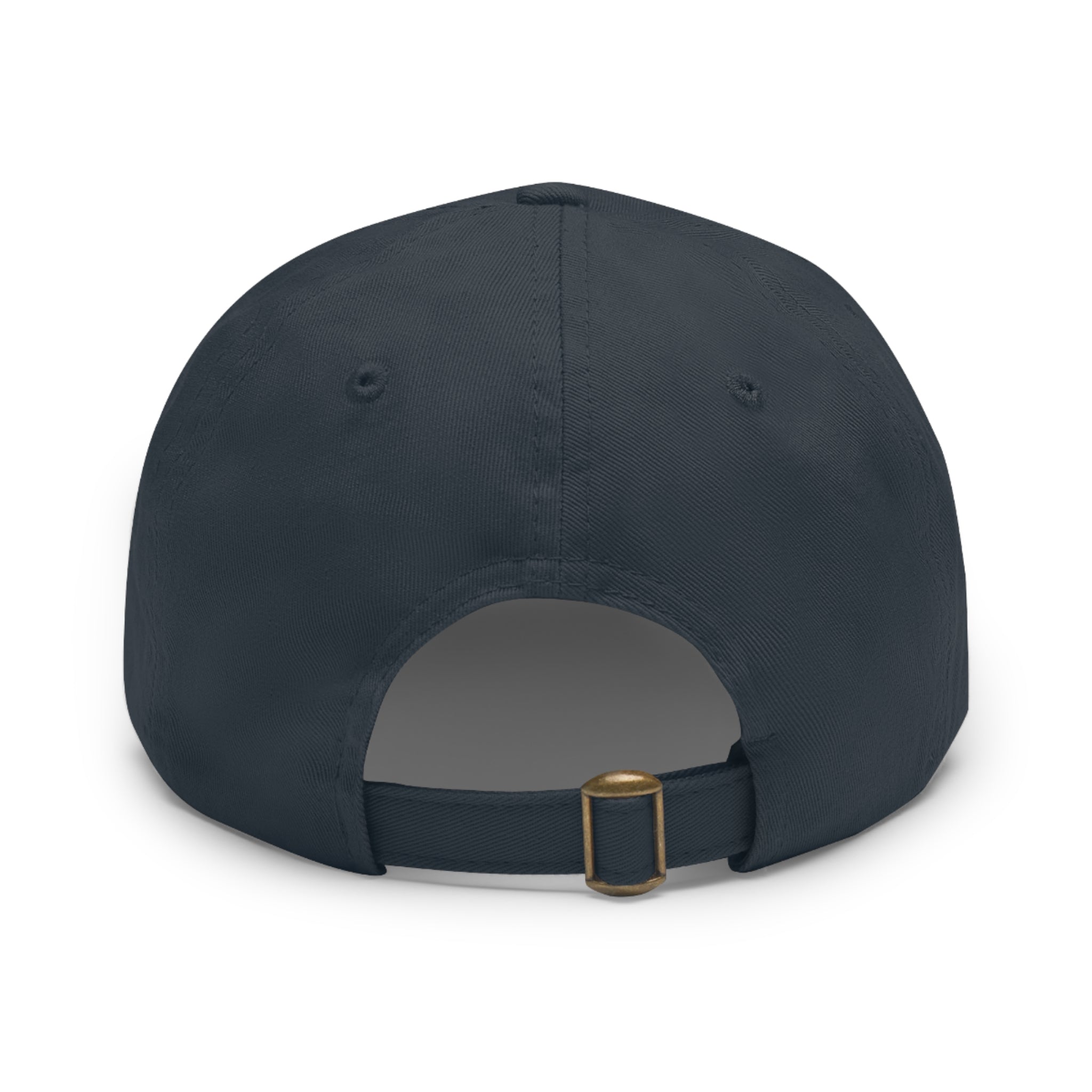 Copy of Dad Hat with Leather Patch (Round)