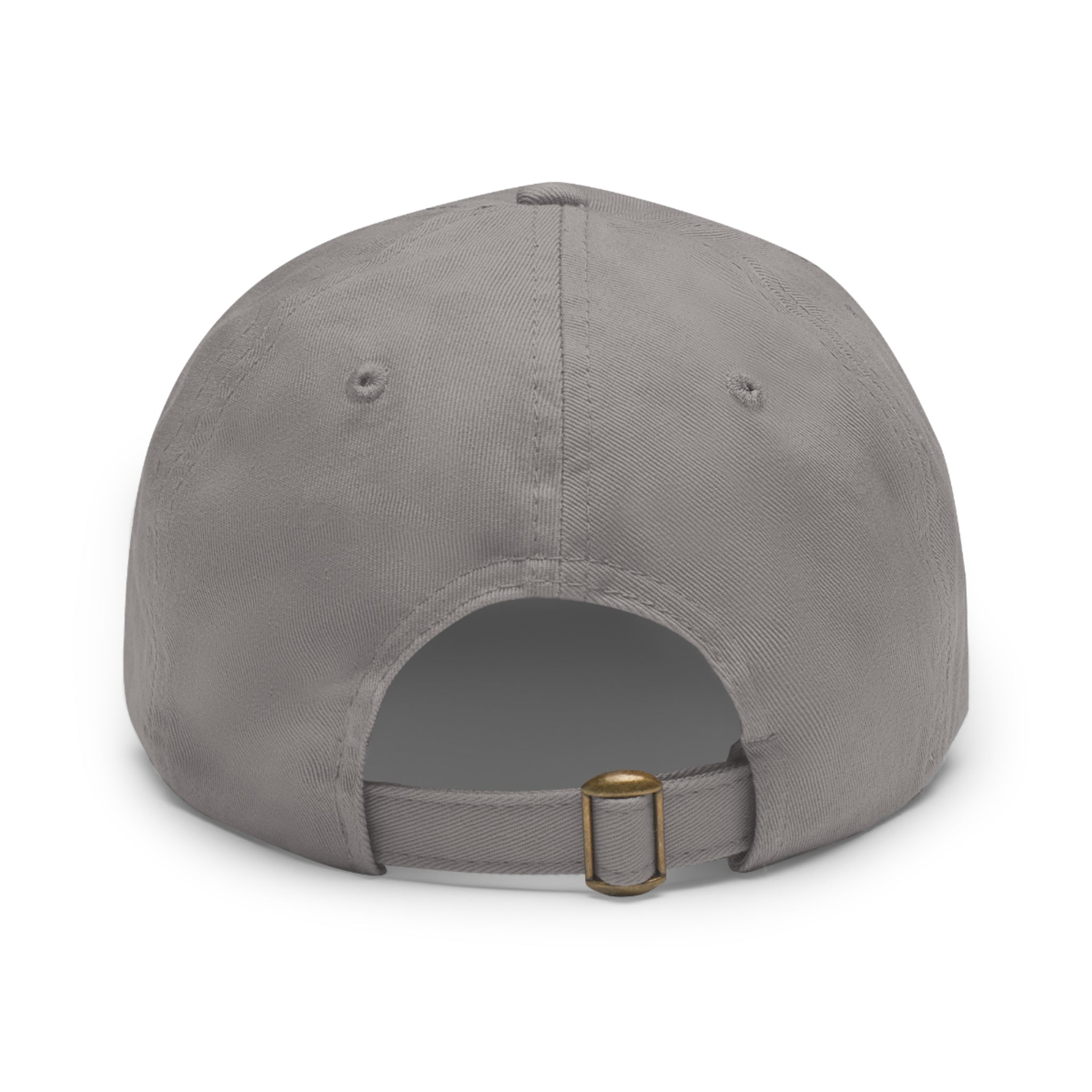 Copy of Dad Hat with Leather Patch (Round)