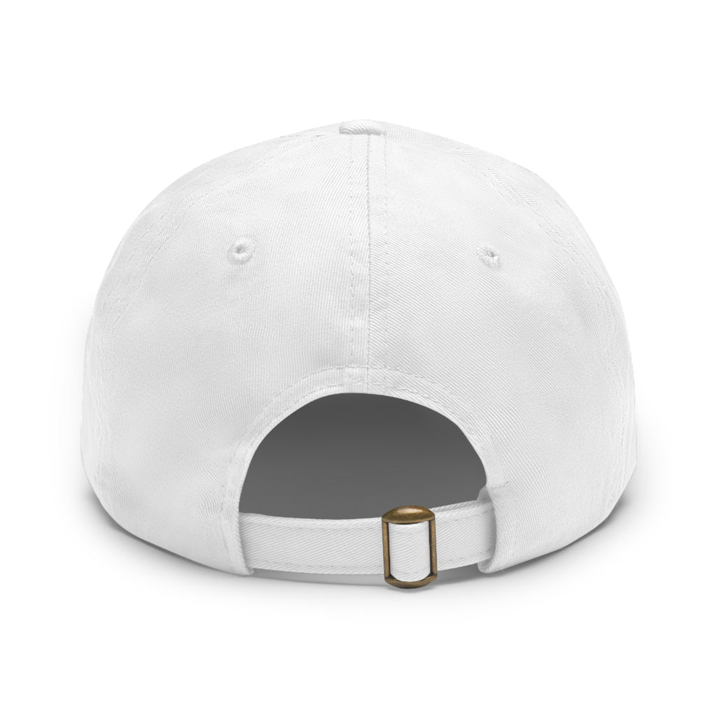 Copy of Dad Hat with Leather Patch (Round)