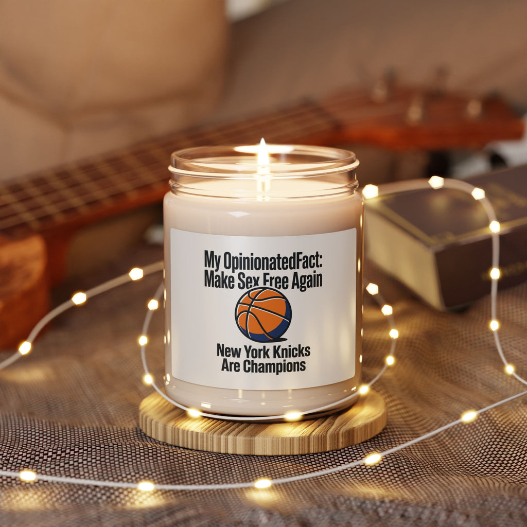 City Basketball Varsity Candle | Soy 9oz, Collegiate Retro Block Letters