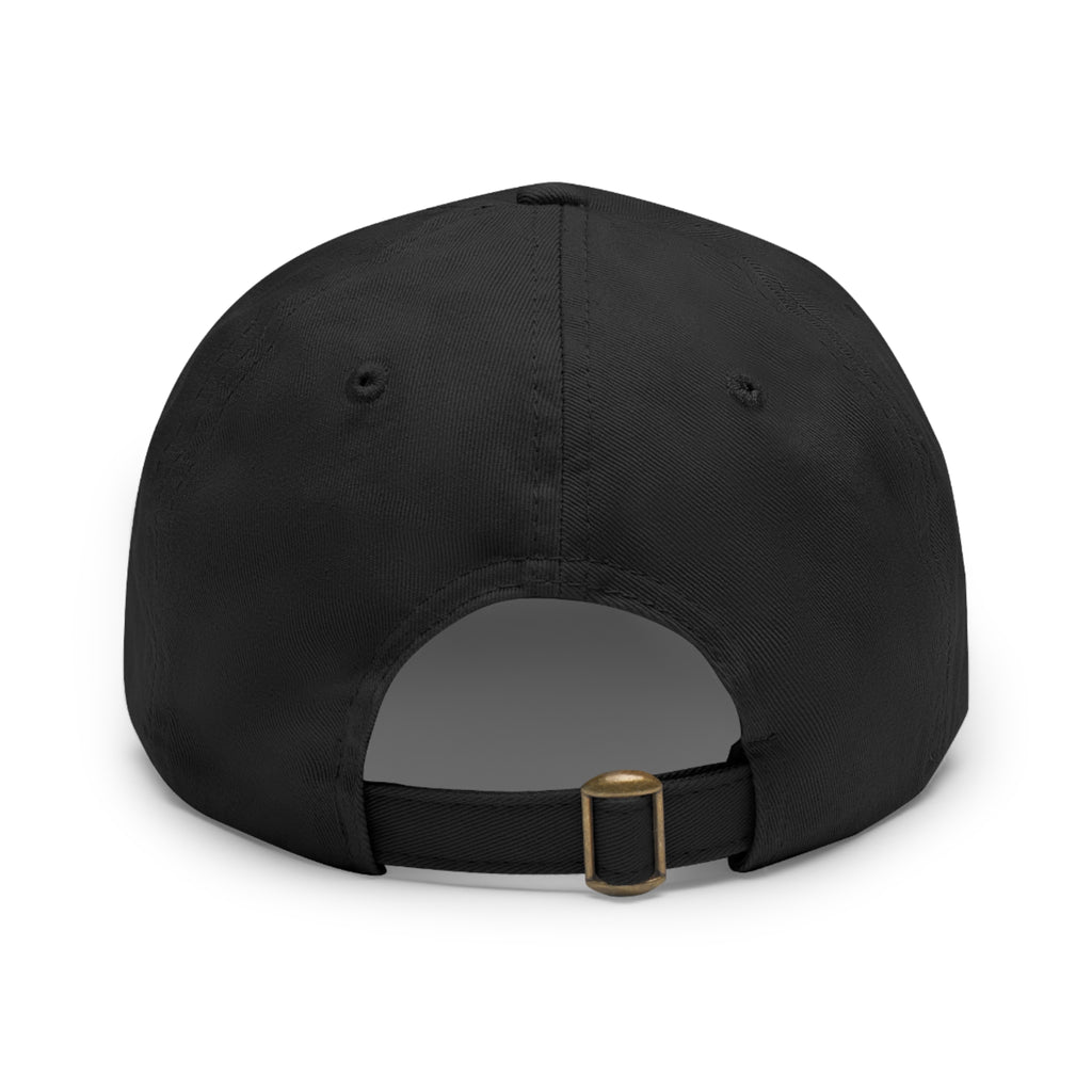 Copy of Dad Hat with Leather Patch (Round)