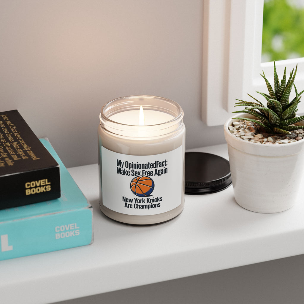 City Basketball Varsity Candle | Soy 9oz, Collegiate Retro Block Letters