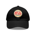 Copy of Dad Hat with Leather Patch (Round)