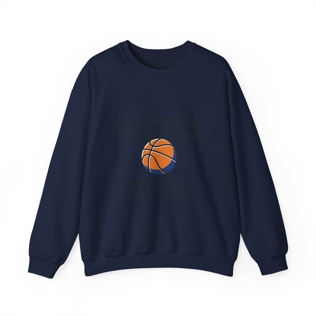 City Basketball Varsity Crewneck Sweatshirt | Retro Block Letters, Streetwear