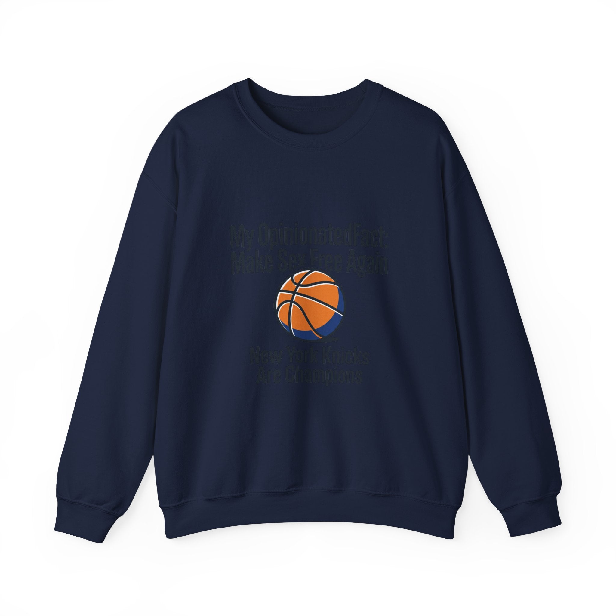 City Basketball Varsity Crewneck Sweatshirt | Retro Block Letters, Streetwear